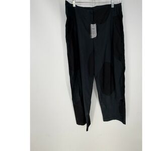 Matthildur Polka Dot Pants Womens 3 Gray Black Tapered Lagenlook Avant Garde